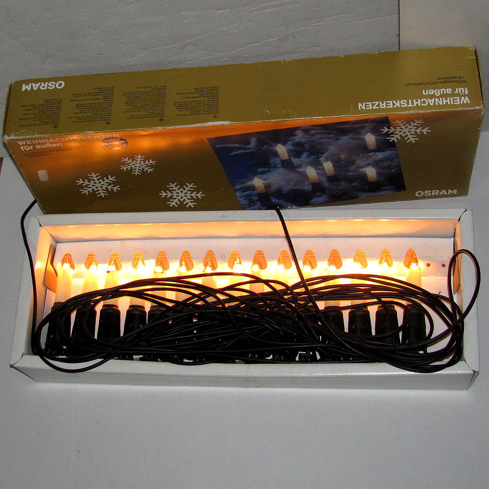 Osram Außen Lichterkette Weihnachtskette Weihnachtskerzen